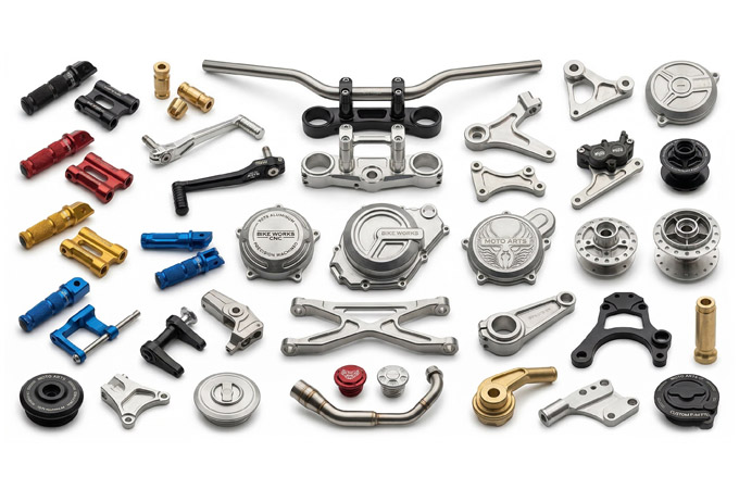 Custom Motorcycle CNC Machining Parts Surface Finishing