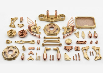 Custom Brass & Copper CNC Machining Motorcycle Bike Parts