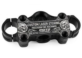 Custom Laser Etching Engraving CNC Machining Motorcycle Bike Parts