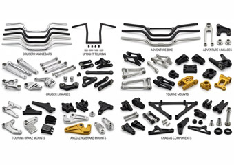 Custom Motorcycle Cruisers Touring and Adventure Bikes CNC Machining Parts