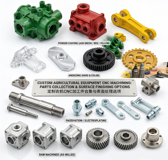 Custom Agricultural Equipment CNC Machining Parts Surface Finishing