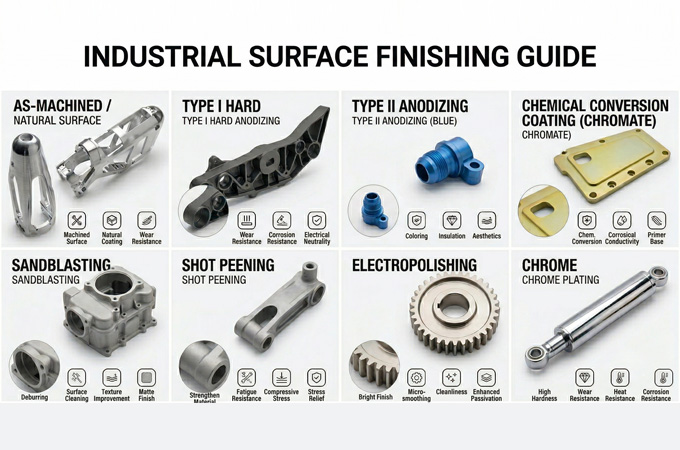 Custom Aerospace CNC Machining Parts Surface Finishing