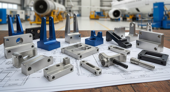 7075-T6 (AMS 4045) Aluminum Aerospace & Aviation CNC Machined Parts 7075-T6 (AMS 4045) Aluminum Aerospace & Aviation CNC Machined Parts