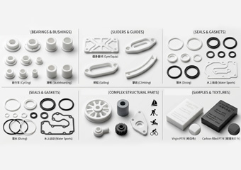 Cuatom PTFE CNC Machining Sports Equipment Parts