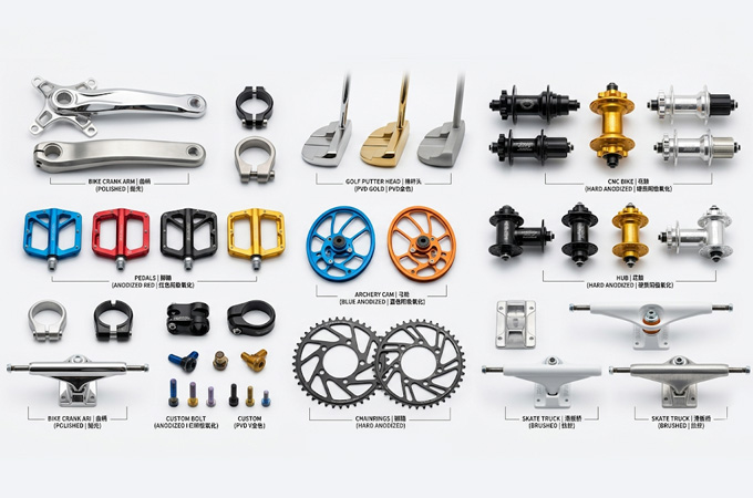 Custom Sports Equipment CNC Machining Parts Surface Finishing