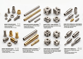 Custom CNC Swiss Machining Telecom Components