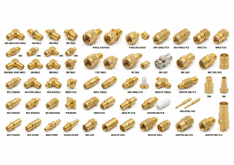 Custom Brass CNC RF Connector Telecommunications Machining