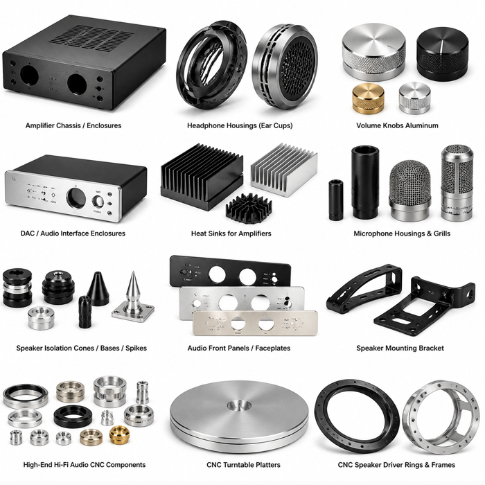 Custom Audio CNC Parts Machining Services