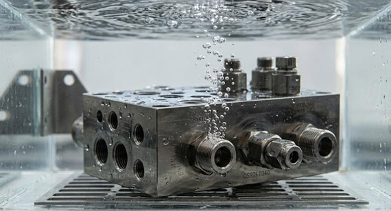 Bubble Testing Air Under Water CNC Parts Bubble Testing Air Under Water CNC Parts