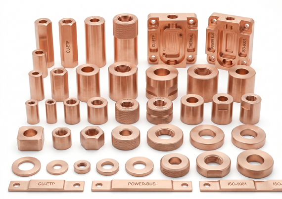Custom Copper Spacer CNC Machining