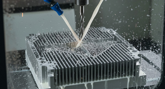 Aluminum Heat Sink (Radiator) CNC Machining Aluminum Heat Sink (Radiator) CNC Machining