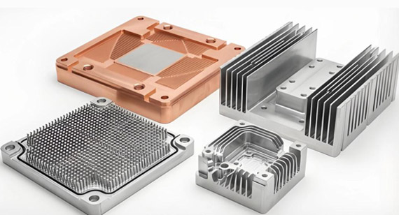 Custom Complex CNC Machined Metal Heat Sinks