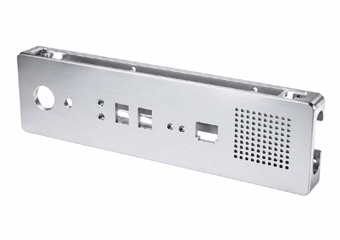 Brushing Metal Front Panel CNC Machining Parts for Computer Equipment