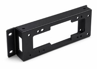 Powder Coating Black Metal Bracket CNC Machining Parts for Computer Equipment