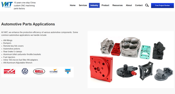 Custom Automotive CNC Machining Parts Factory in China VMT Custom Automotive CNC Machining Parts Factory in China VMT
