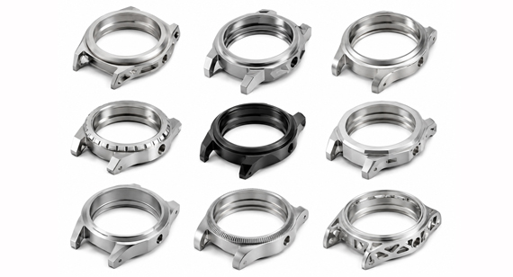 CNC Machined Aluminum Consumer Smart Watch Case CNC Machined Aluminum Consumer Smart Watch Case