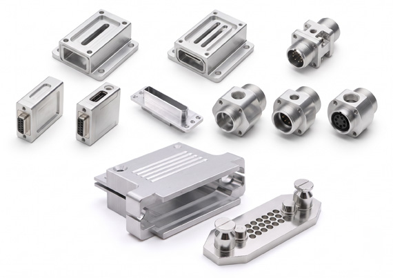 Custom CNC Machined Aluminum Connector Housings Custom CNC Machined Aluminum Connector Housings