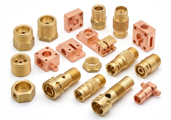Custom CNC Machined Brass & Copper Connector Housings Custom CNC Machined Brass & Copper Connector Housings