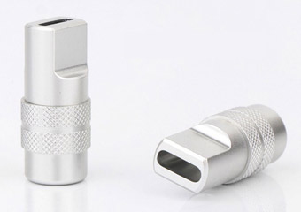 Custom CNC Machined USB Type-C Metal Connector Housings Custom CNC Machined USB Type-C Metal Connector Housings