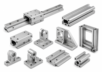 Custom CNC Machined Automation Systems Aluminum Extrusion Parts Custom CNC Machined Automation Systems Aluminum Extrusion Parts
