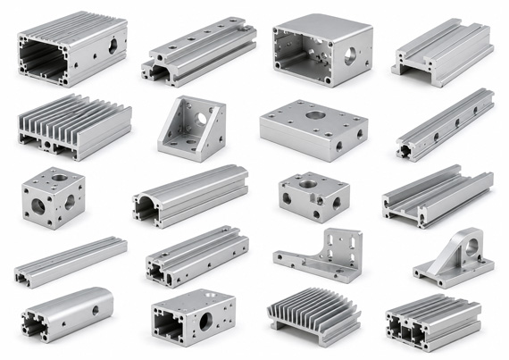 Custom CNC Aluminum 6063 Extrusion Machined Parts Custom CNC Aluminum 6063 Extrusion Machined Parts