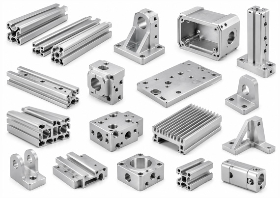 Cusotm CNC Aluminum 6082 Extrusion Machined Parts Cusotm CNC Aluminum 6082 Extrusion Machined Parts