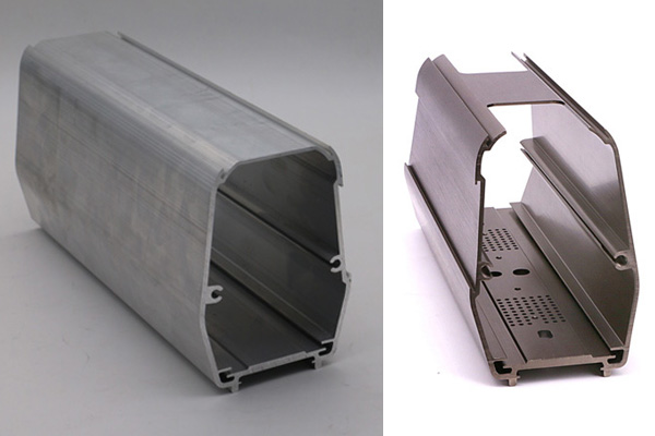 Custom CNC Machined Aluminum Extrusion Housing for Industrial Controller Custom CNC Machined Aluminum Extrusion Housing for Industrial Controller