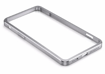 Boîtiers de téléphone, cadres et pièces de boîtier de smartphone en métal usiné CNC brossé