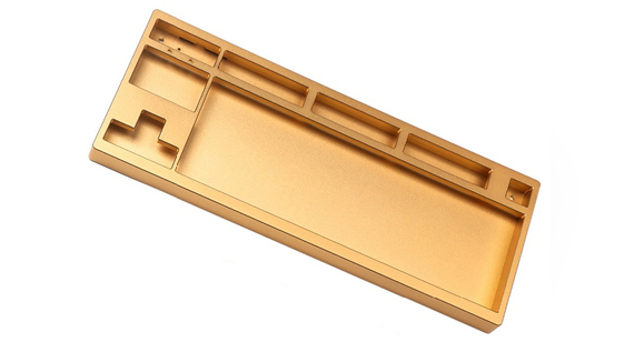 Gold Anodizing CNC Machined Keyboard Cases Gold Anodizing CNC Machined Keyboard Cases