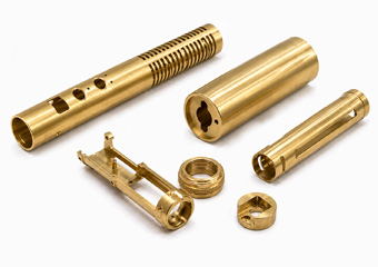 CNC Machined Brass Wireless Microphone Body Housings