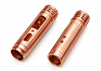 CNC Machined Copper Wireless Microphone Housings Shell
