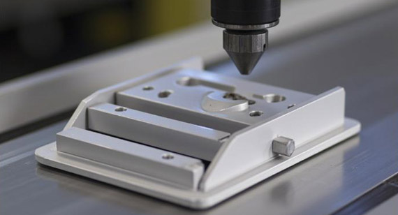 CNC Machined Sensor-Mount Bracket on Inspection CNC Machined Sensor-Mount Bracket on Inspection