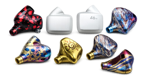 Custom CNC Machined In-Ear Monitor Shells Surface Treatments Custom CNC Machined In-Ear Monitor Shells Surface Treatments