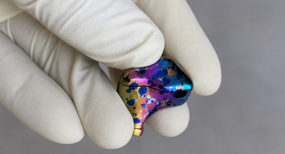 Custom CNC Machined Titanium In-Ear Monitor Shells Housing ( IEM Shell ) Custom CNC Machined Titanium In-Ear Monitor Shells Housing ( IEM Shell )