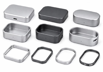 CNC Machined Aluminum Bluetooth Earphone Charging Case Housings（charging case lids, bases and frames）