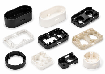 CNC Machined POM ABS PA6 PA66 Bluetooth Earphone Charging Case Housings（internal frames, trays and functional prototypes）