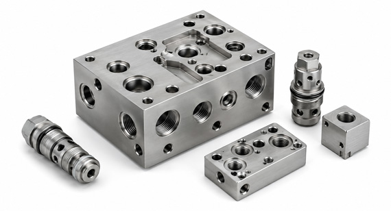 Zinc-Nickel Plating Carbon Steel Valve Nlocks CNC Machining