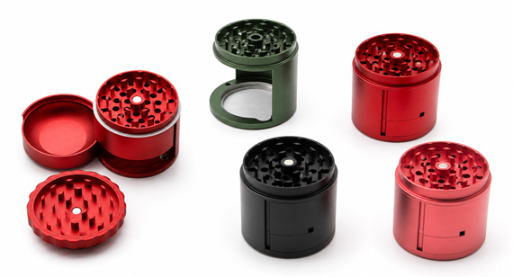 CNC Machined Rotary-Shaft Herb Weed Grinder