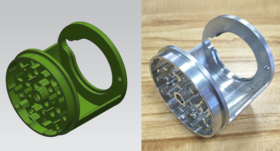 CNC Milling of Herb Grinder Teeth and Positioning Holes