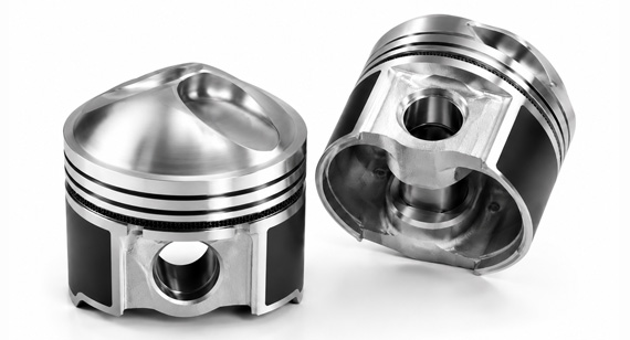 Custom CNC Machined Domed Head Pistons