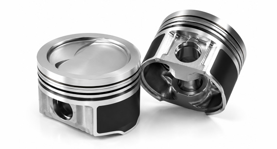 Custom CNC Machined Circular Dish Pistons