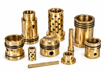 Custom Brass and Bronze CNC Machined Pistons Guides and Bushings