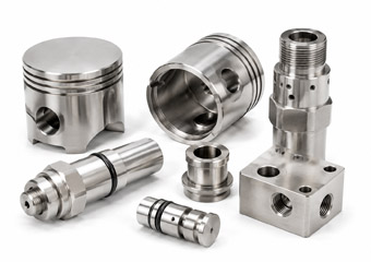 Passivation CNC Machined Stainless-Steel Pistons and Fluid-Control Components
