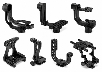 Custom CNC Machined Camera Gimbal and Stabilizer Brackets