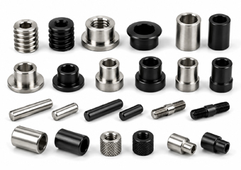 Custom CNC Machined Camera Mount Threaded Inserts, Pins and Bushings