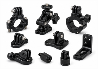 Custom CNC Machined Vehicle and Motorcycle Camera Mounts