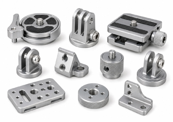 Custom CNC Machined Aluminum 6061-T6 Camera Tripod Mount Adapters