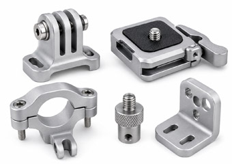 Bead Blasting Anodizing CNC Machined Aluminum Camera Mount