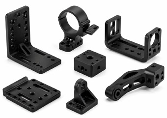 Powder Coating CNC Machined Camera Mount Brackets