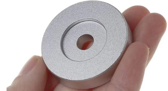 Matte Grain Finish by Aluminum Blasting CNC Machined